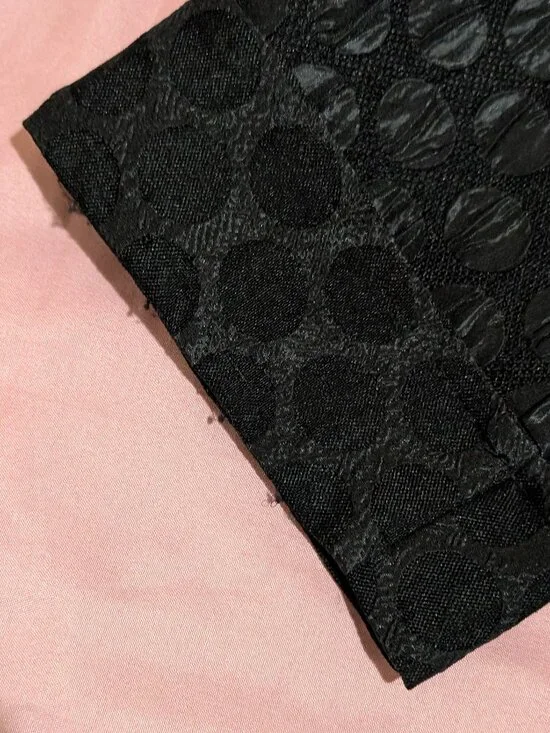 IC By Connie K Jacket Womens Large Black Textured Circle Made In USA Size L - Picture 7 of 7